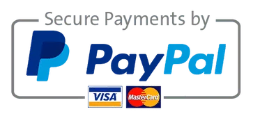 Secure payments - PayPal, Visa, Mastercard